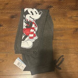 NWT Disney Mickey Mouse Christmas/Holiday Sweat Pants Size S